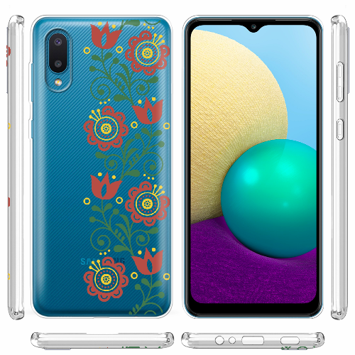 Чехол BoxFace Samsung A022 Galaxy A02 Ethno Flower