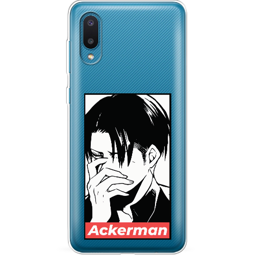 Чехол BoxFace Samsung A022 Galaxy A02 Attack On Titan - Ackerman