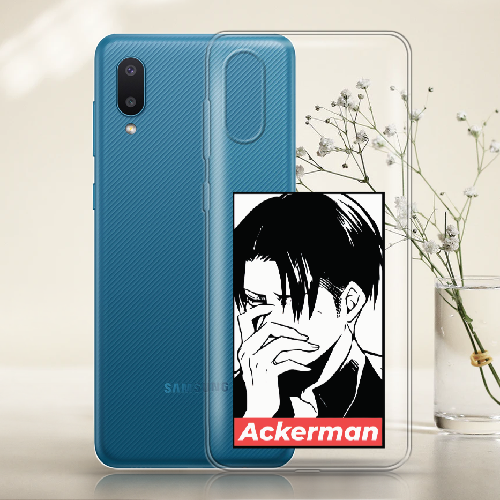 Чехол BoxFace Samsung A022 Galaxy A02 Attack On Titan - Ackerman