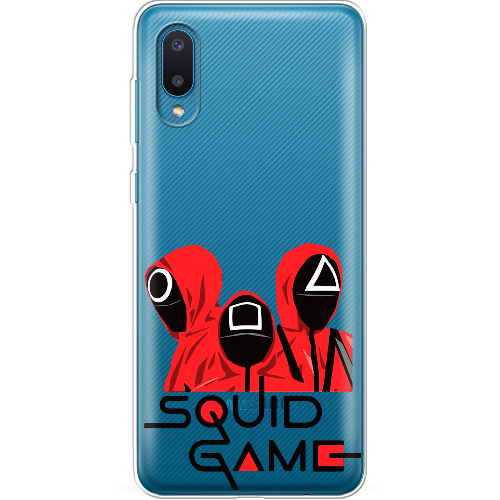 Чехол BoxFace Samsung A022 Galaxy A02 siquid game люди в красном