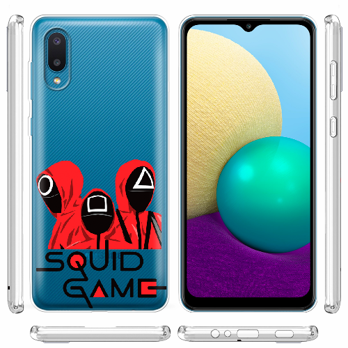 Чехол BoxFace Samsung A022 Galaxy A02 siquid game люди в красном