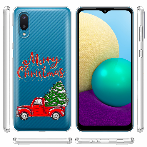 Чехол BoxFace Samsung A022 Galaxy A02 Holiday Car Merry Christmas