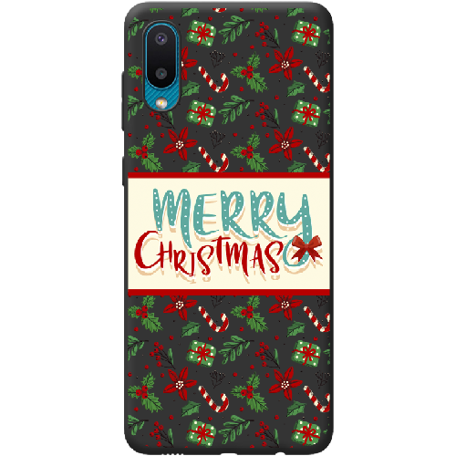 Чехол BoxFace Samsung A022 Galaxy A02 Vintage Christmas Congratulation