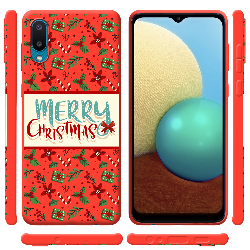 Чехол BoxFace Samsung A022 Galaxy A02 Vintage Christmas Congratulation