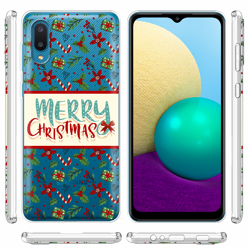 Чехол BoxFace Samsung A022 Galaxy A02 Vintage Christmas Congratulation