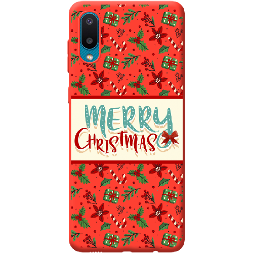 Чехол BoxFace Samsung A022 Galaxy A02 Vintage Christmas Congratulation