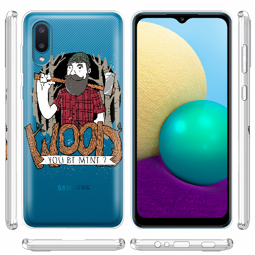 Чехол BoxFace Samsung A022 Galaxy A02 Wood you be mine