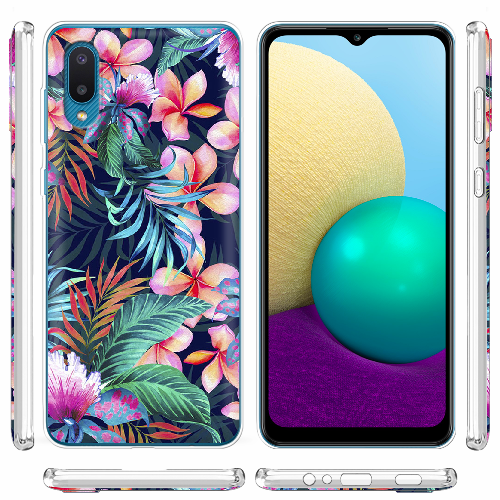 Чехол BoxFace Samsung A022 Galaxy A02 flowers in the tropics