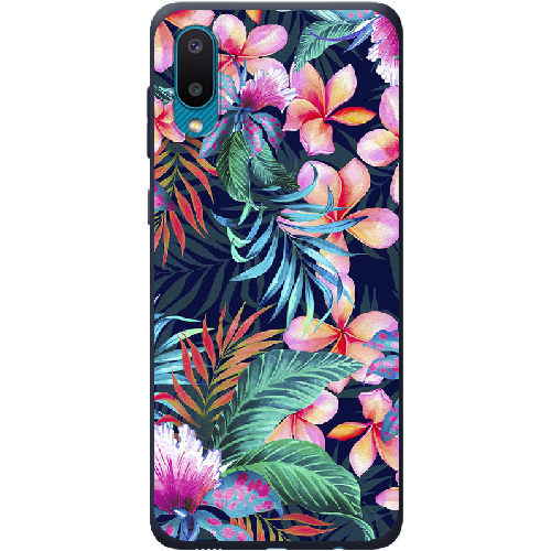 Чехол BoxFace Samsung A022 Galaxy A02 flowers in the tropics