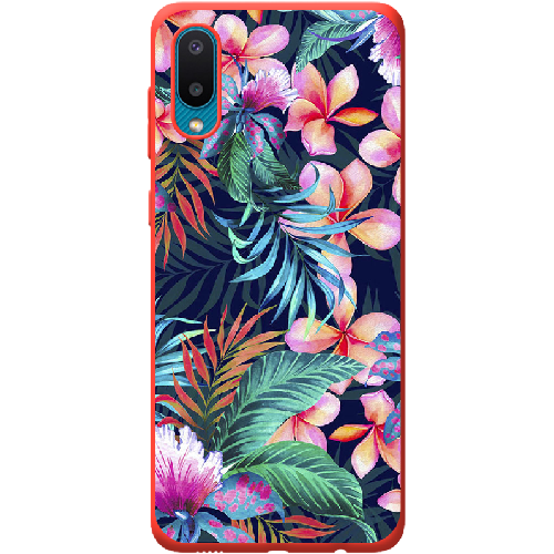 Чехол BoxFace Samsung A022 Galaxy A02 flowers in the tropics