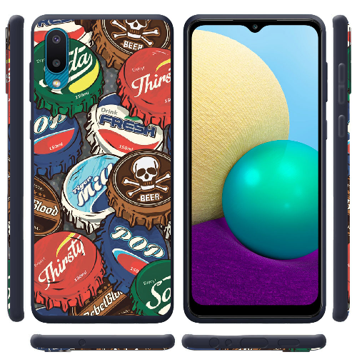 Чехол BoxFace Samsung A022 Galaxy A02 Drink Lids