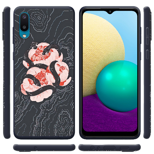 Чехол BoxFace Samsung A022 Galaxy A02 Snake Rose