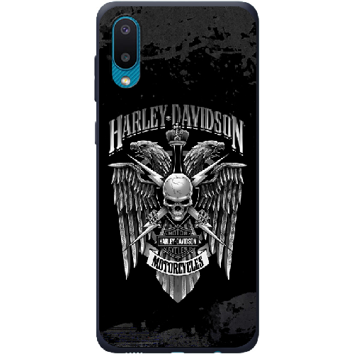 Чехол BoxFace Samsung A022 Galaxy A02 Harley Davidson skull and eagles