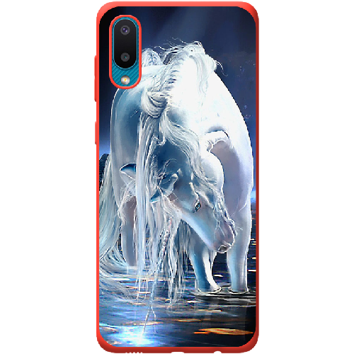 Чехол BoxFace Samsung A022 Galaxy A02 White Horse