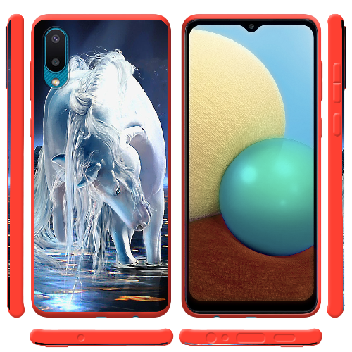 Чехол BoxFace Samsung A022 Galaxy A02 White Horse