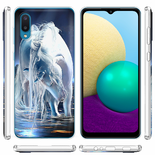 Чехол BoxFace Samsung A022 Galaxy A02 White Horse