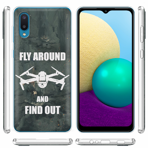 Чехол BoxFace Samsung A022 Galaxy A02 Дрон Fly Around