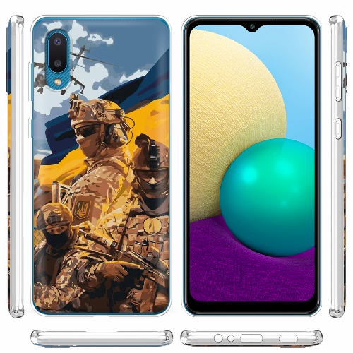 Чехол BoxFace Samsung A022 Galaxy A02 Воїни ЗСУ