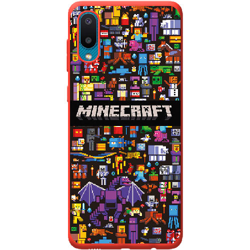 Чехол BoxFace Samsung A022 Galaxy A02 Minecraft Mobbery