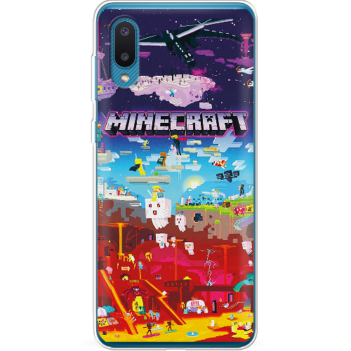 Чехол BoxFace Samsung A022 Galaxy A02 Minecraft World Beyond