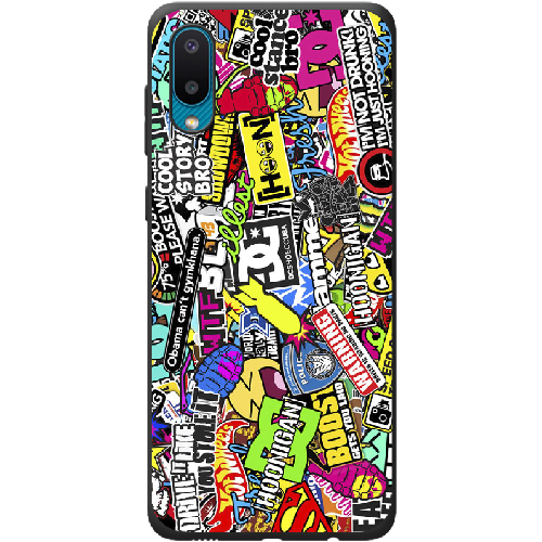 Чехол BoxFace Samsung A022 Galaxy A02 Multicolored Inscriptions