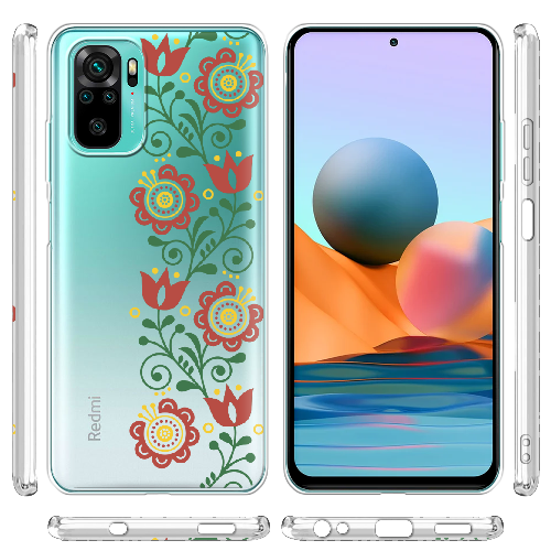 Чехол BoxFace Xiaomi Redmi Note 10 Ethno Flower