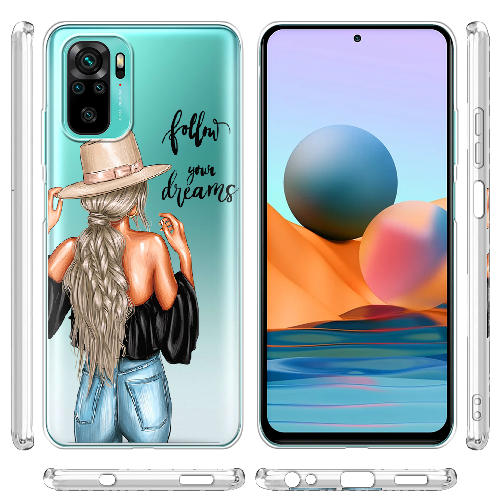 Чехол BoxFace Xiaomi Redmi Note 10 Follow Your Dreams