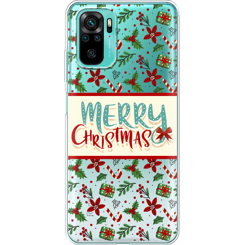 Чехол BoxFace Xiaomi Redmi Note 10 Vintage Christmas Congratulation