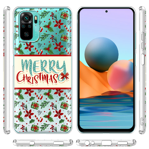 Чехол BoxFace Xiaomi Redmi Note 10 Vintage Christmas Congratulation