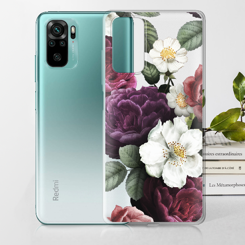 Чехол BoxFace Xiaomi Redmi Note 10 Цветочные Темные Сны