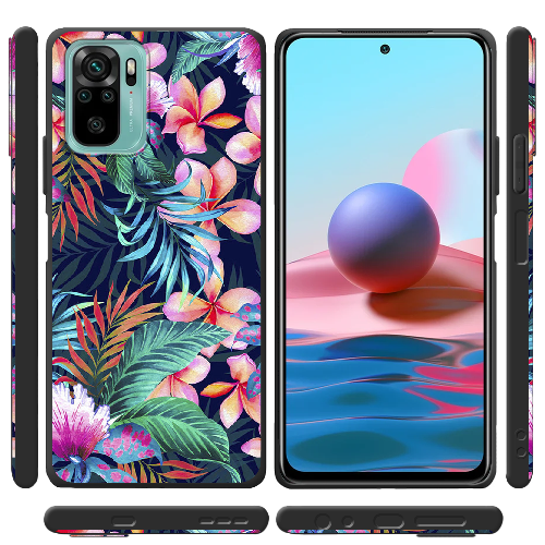 Чехол BoxFace Xiaomi Redmi Note 10 flowers in the tropics