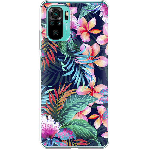 Чехол BoxFace Xiaomi Redmi Note 10 flowers in the tropics