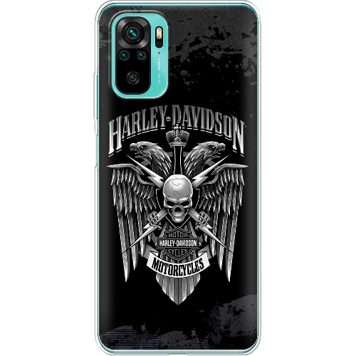 Чехол BoxFace Xiaomi Redmi Note 10 Harley Davidson skull and eagles