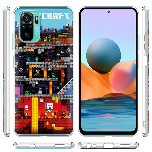 Чехол BoxFace Xiaomi Redmi Note 10 Minecraft Lode Runner