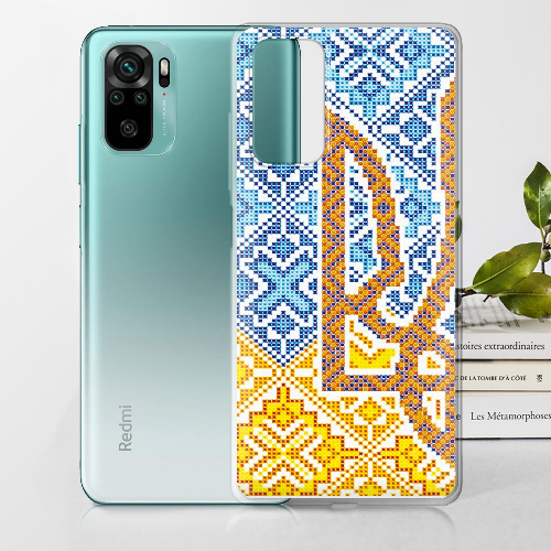 Чехол BoxFace Xiaomi Redmi Note 10 Тризуб Вишивка