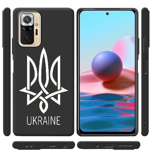 Чехол BoxFace Xiaomi Redmi Note 10 Pro Тризуб монограмма UKRAINE