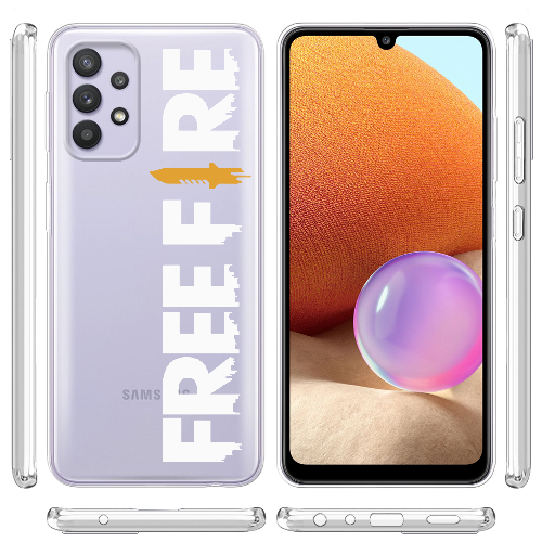 Чехол BoxFace Samsung A725 Galaxy A72 Белый Free Fire