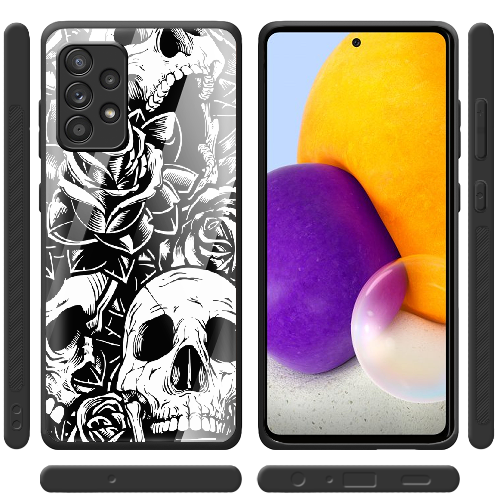 Чехол BoxFace Samsung A725 Galaxy A72 Skull and Roses