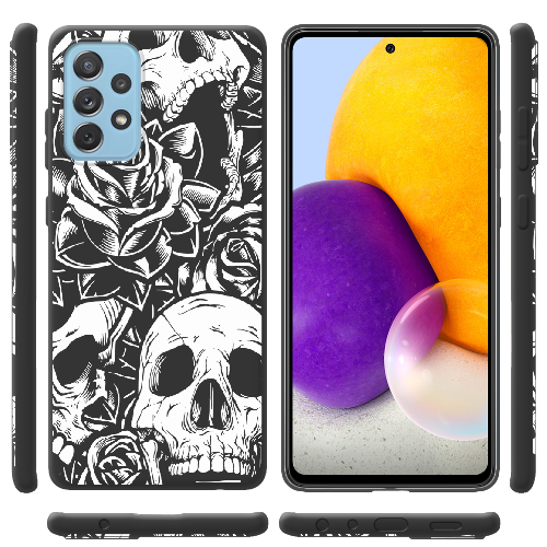 Чехол BoxFace Samsung A725 Galaxy A72 Skull and Roses