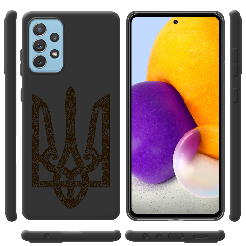 Чехол BoxFace Samsung A725 Galaxy A72 Ukrainian Black Trident