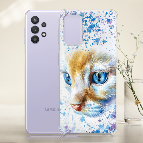 Чехол BoxFace Samsung A725 Galaxy A72 Голубоглазый Кот