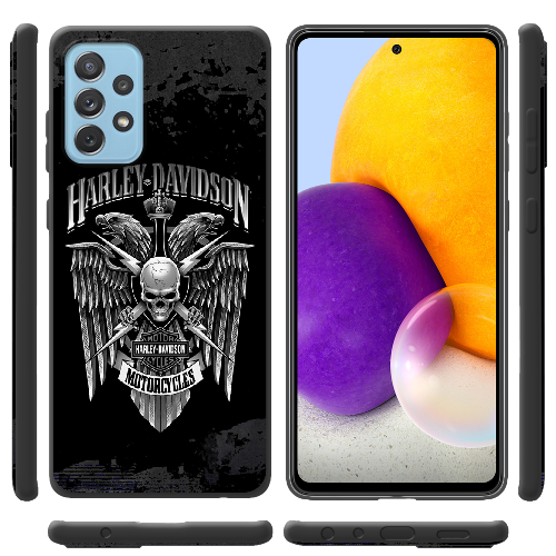 Чехол BoxFace Samsung A725 Galaxy A72 Harley Davidson skull and eagles