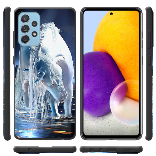 Чехол BoxFace Samsung A725 Galaxy A72 White Horse