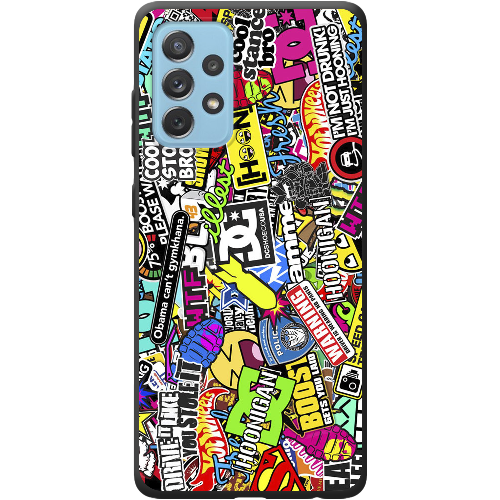 Чехол BoxFace Samsung A725 Galaxy A72 Multicolored Inscriptions