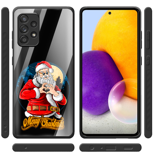 Чехол BoxFace Samsung A525 Galaxy A52 Cool Santa and heart