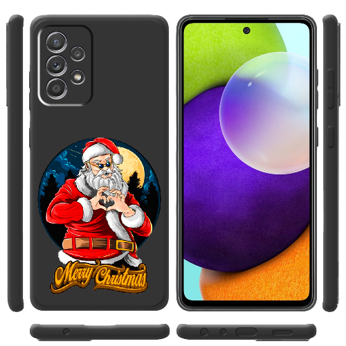 Чехол BoxFace Samsung A525 Galaxy A52 Cool Santa and heart