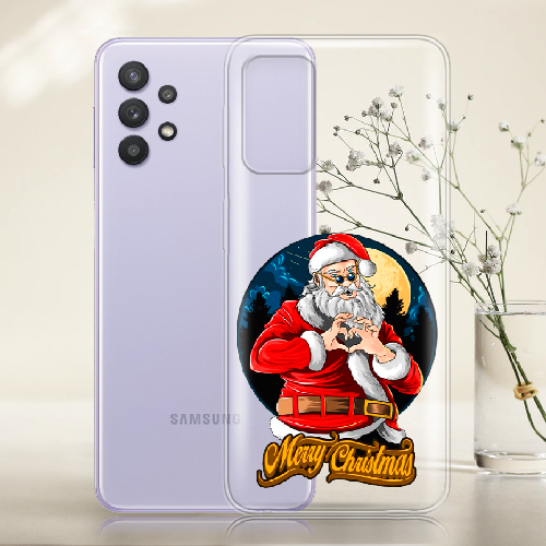 Чехол BoxFace Samsung A525 Galaxy A52 Cool Santa and heart