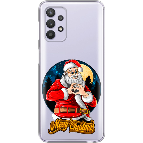 Чехол BoxFace Samsung A525 Galaxy A52 Cool Santa and heart