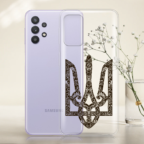 Чехол BoxFace Samsung A525 Galaxy A52 Ukrainian Black Trident