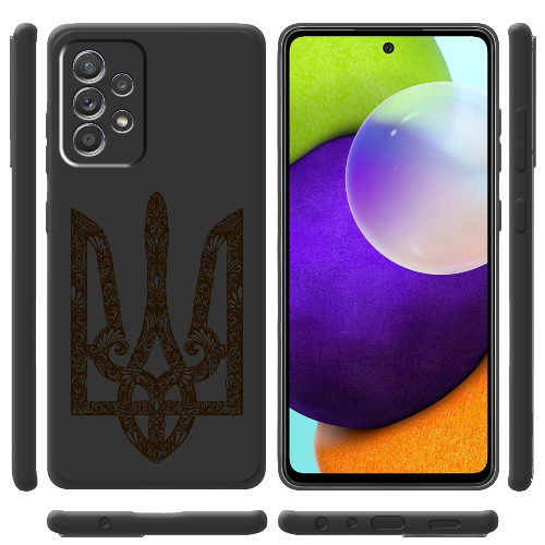 Чехол BoxFace Samsung A525 Galaxy A52 Ukrainian Black Trident